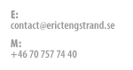 Eric Tengstrand Design - Business Card